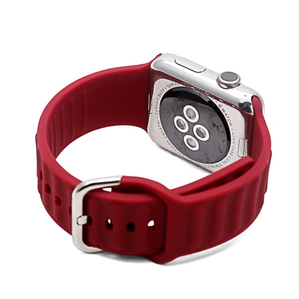 Super kønt Universal Apple Silikone Rem - Rød#serie_1