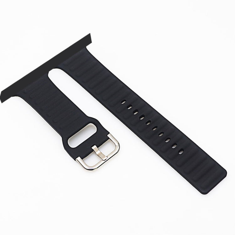 Super kønt Universal Apple Silikone Rem - Sort#serie_2