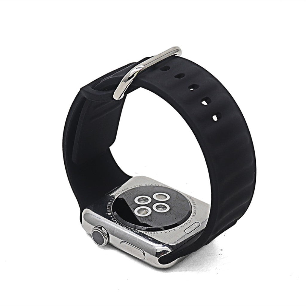 Super kønt Universal Apple Silikone Rem - Sort#serie_2