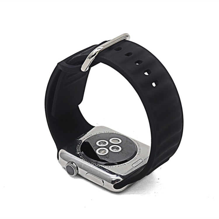 Super kønt Universal Apple Silikone Rem - Sort#serie_2