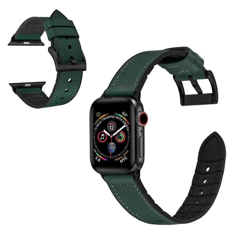 Fortrinligt Universal Apple Kunstlæder og Silikone Rem - Grøn#serie_5