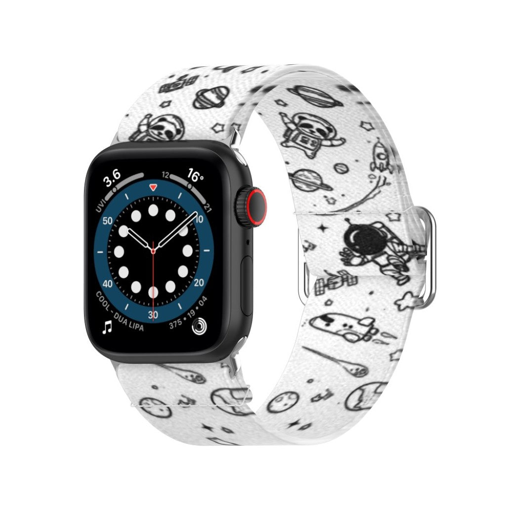 Mega kønt Universal Apple Nylon Rem - Hvid#serie_12