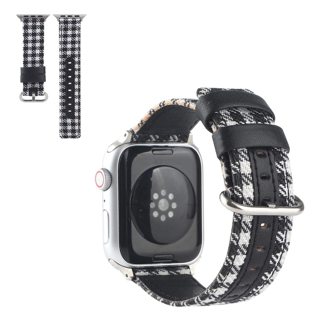  Apple Watch Series 6 44mm / Apple Watch Series 5 44mm Nylon Rem - Hvid#serie_1