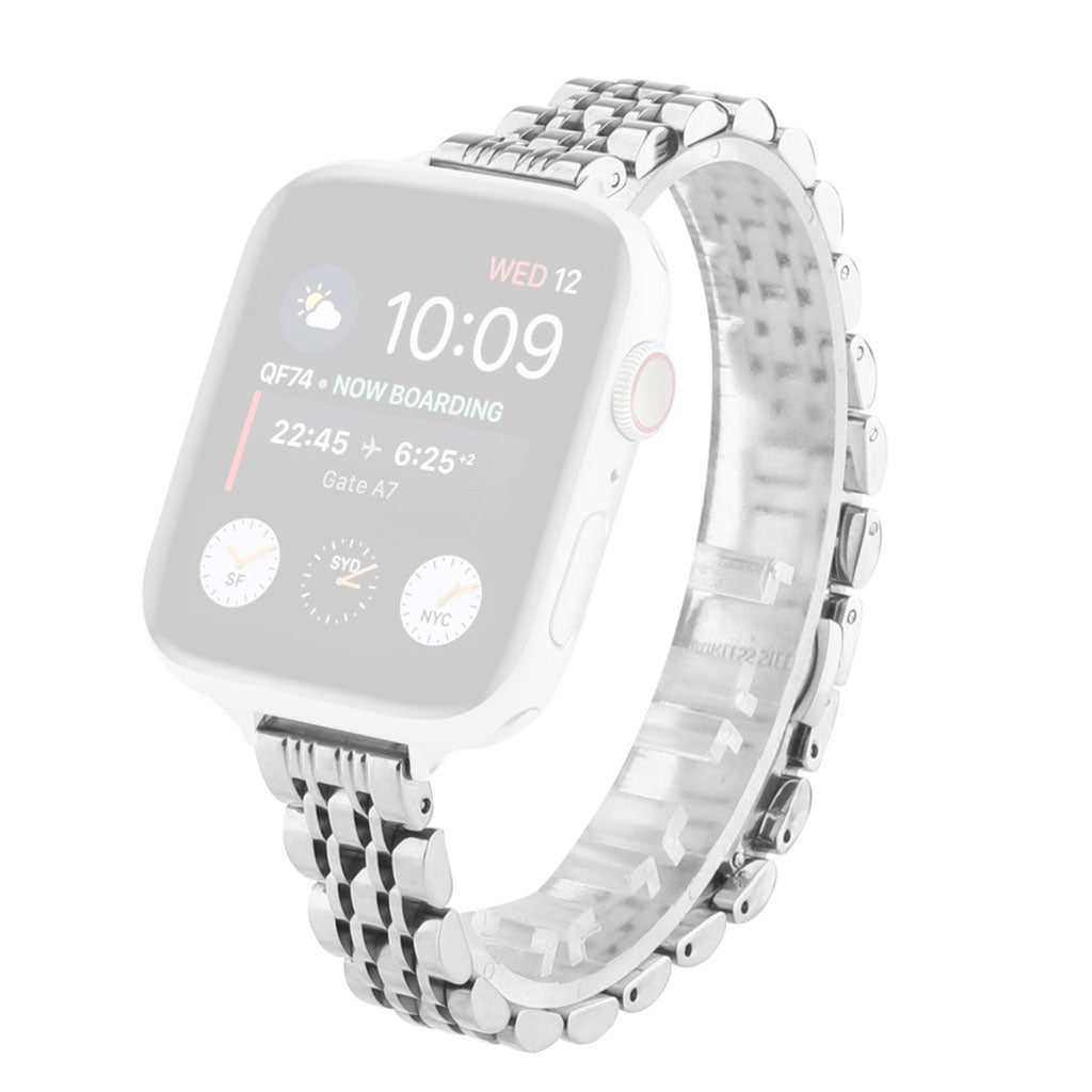  Apple Watch Series 6 44mm / Apple Watch Series 5 44mm Metal Rem - Sølv#serie_2