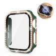 Absolutely Nice Apple Watch 44mm Cover with Screen Protector in Plastic, Rhinestone and Tempered Glass