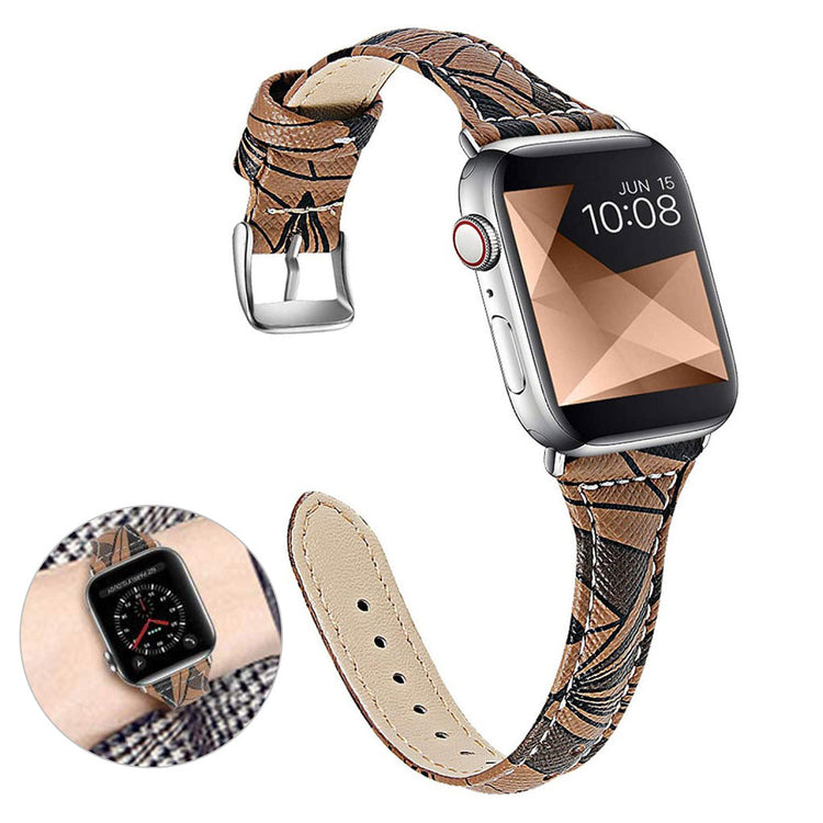 Tidsløst Universal Apple Ægte læder Rem - Brun#serie_4