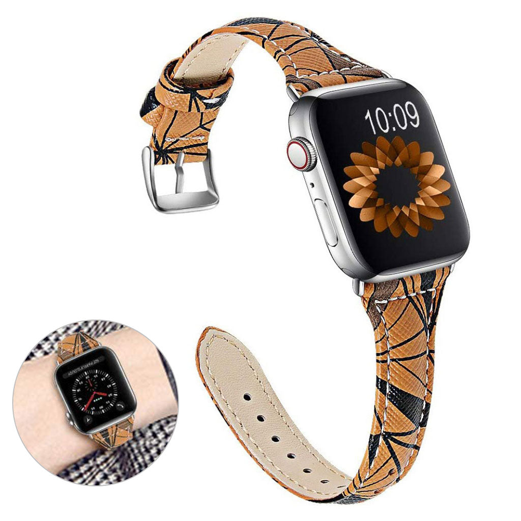 Tidsløst Universal Apple Ægte læder Rem - Brun#serie_6