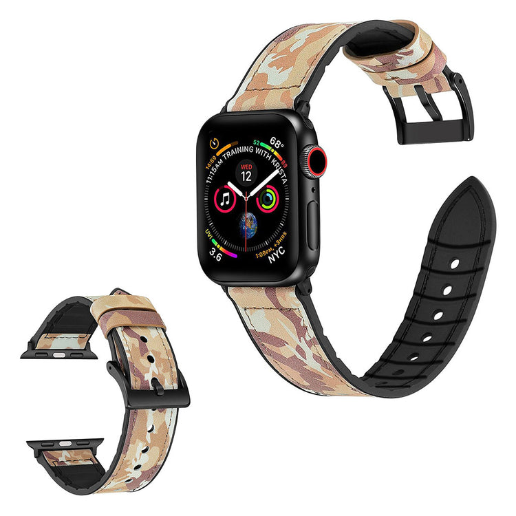 Super flot Universal Apple Kunstlæder og Silikone Rem - Brun#serie_7