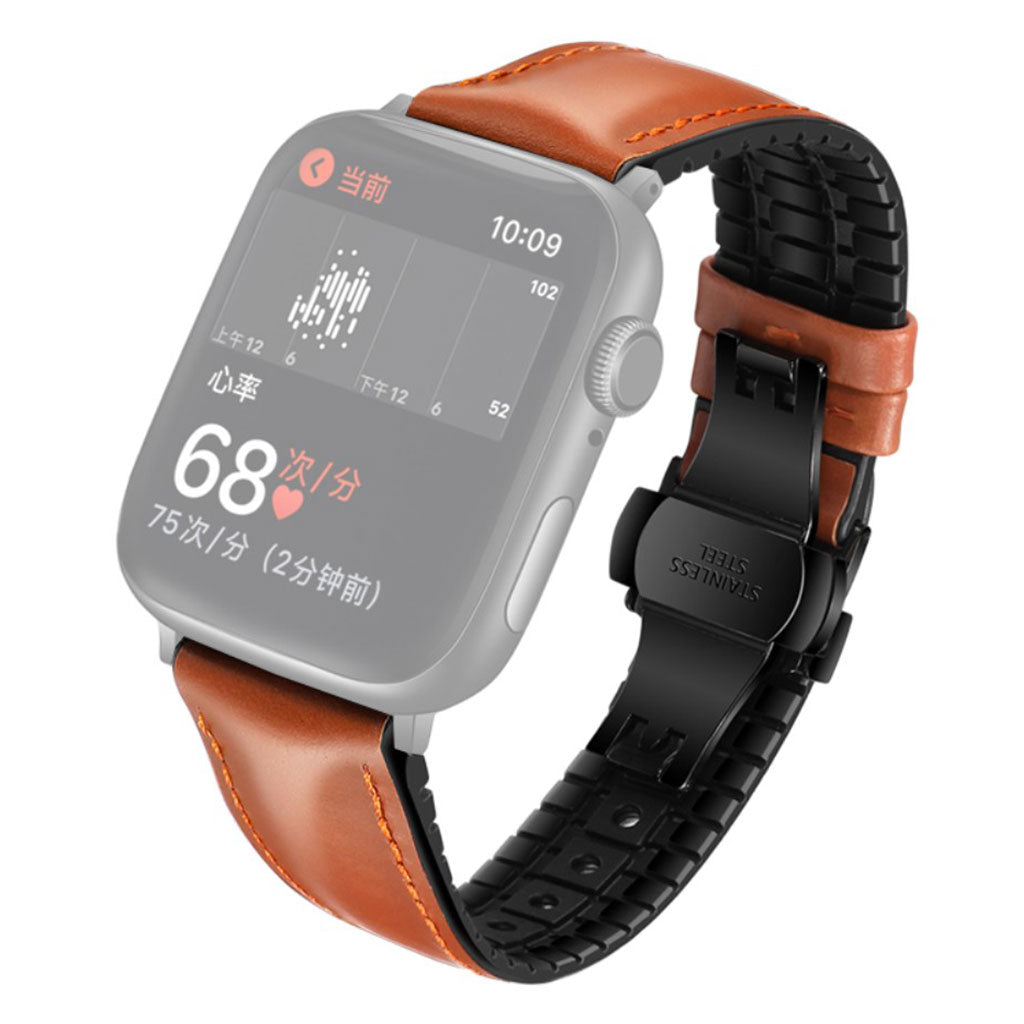 Rigtigt hårdfør Universal Apple Kunstlæder Rem - Orange#serie_2