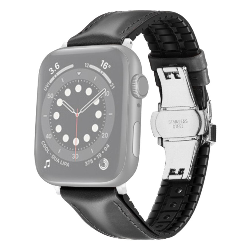 Rigtigt hårdfør Universal Apple Kunstlæder Rem - Sort#serie_3