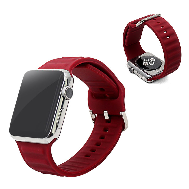 Mega holdbart Universal Apple Silikone Rem - Rød#serie_1