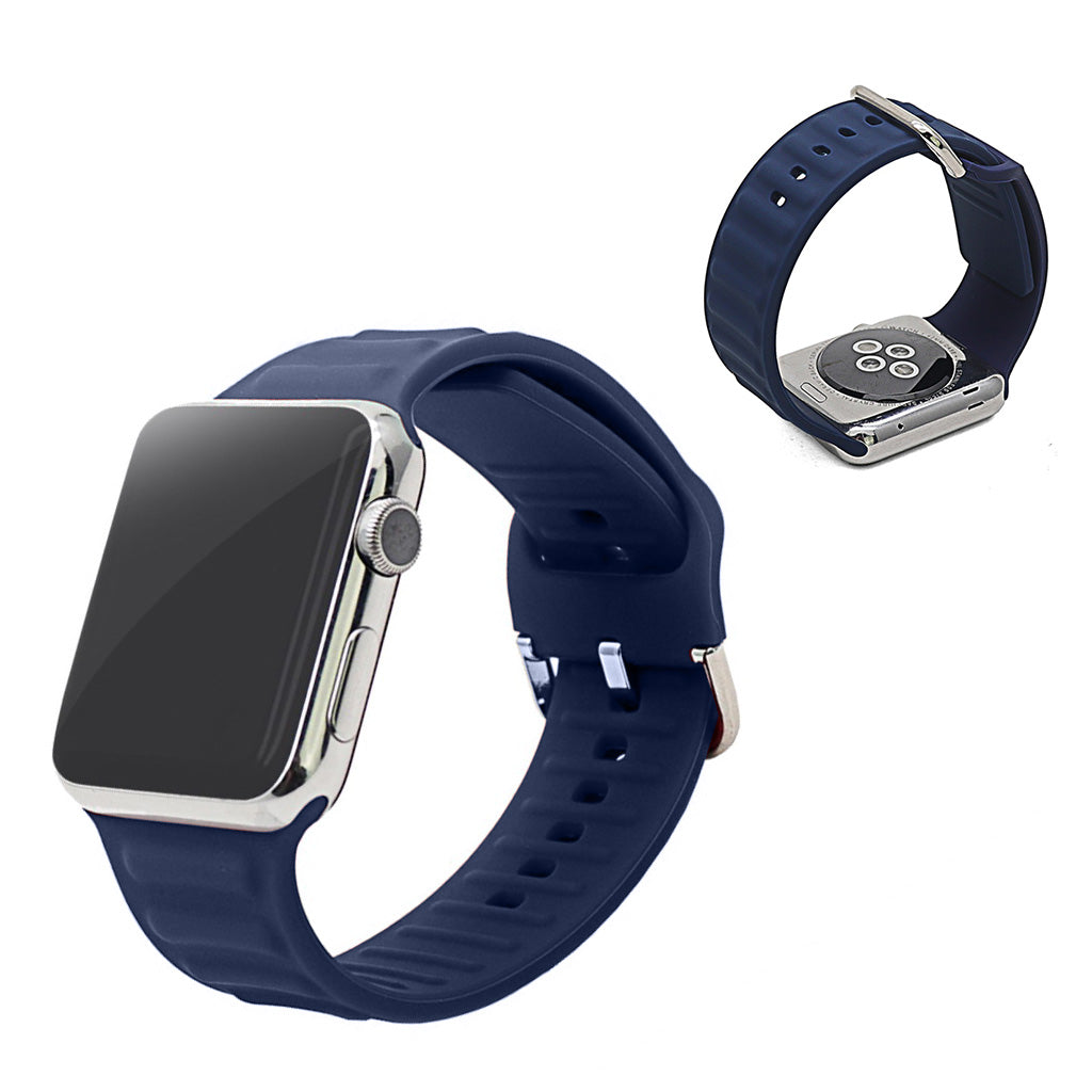 Mega holdbart Universal Apple Silikone Rem - Blå#serie_4