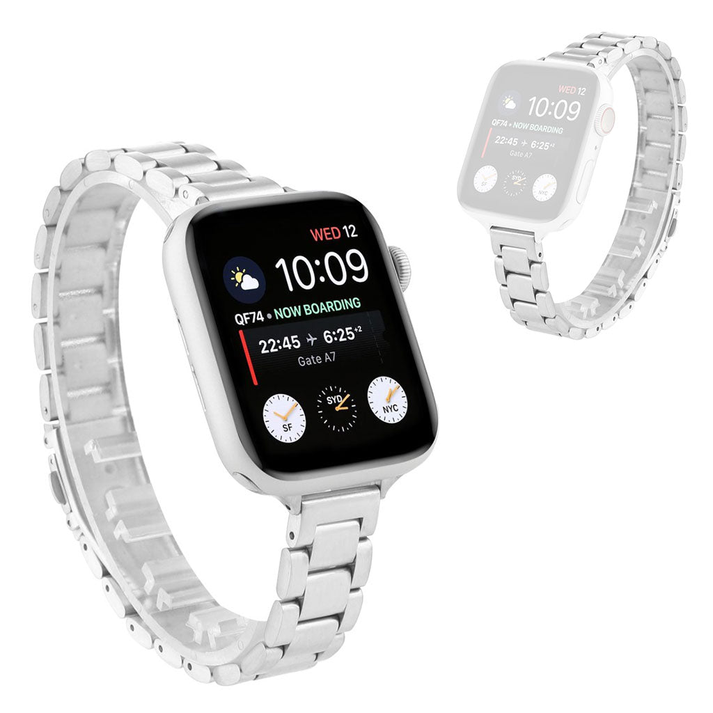 Apple Watch Series 6 / 5 40mm quality stainless steel watch band - Silver#serie_1