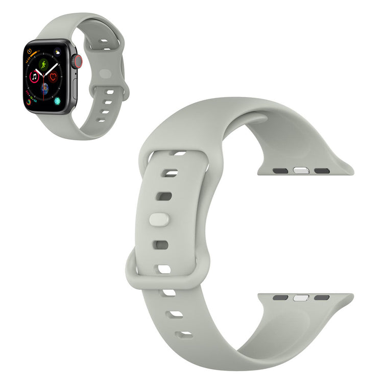 Mega cool Universal Apple Silikone Rem - Størrelse: L - Sølv#serie_9