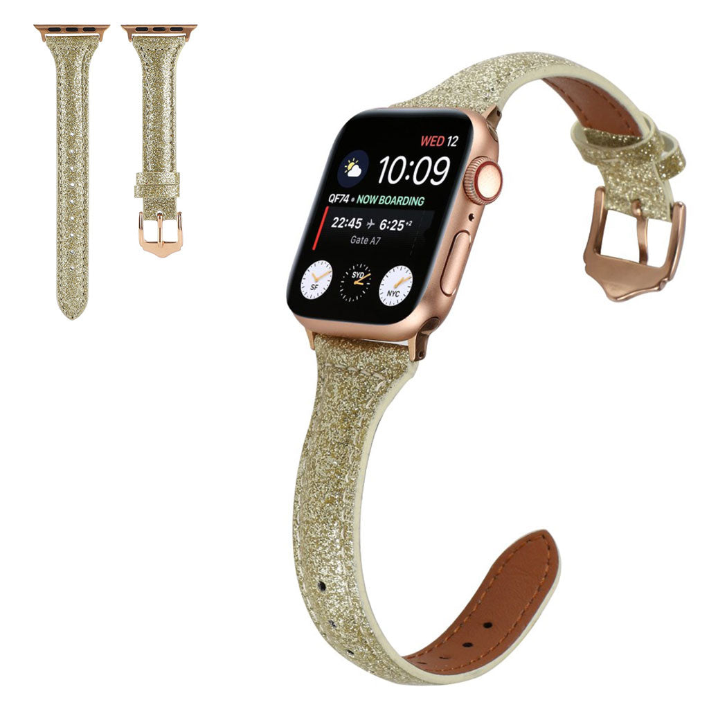 Mega skøn Universal Apple Kunstlæder Rem - Guld#serie_3
