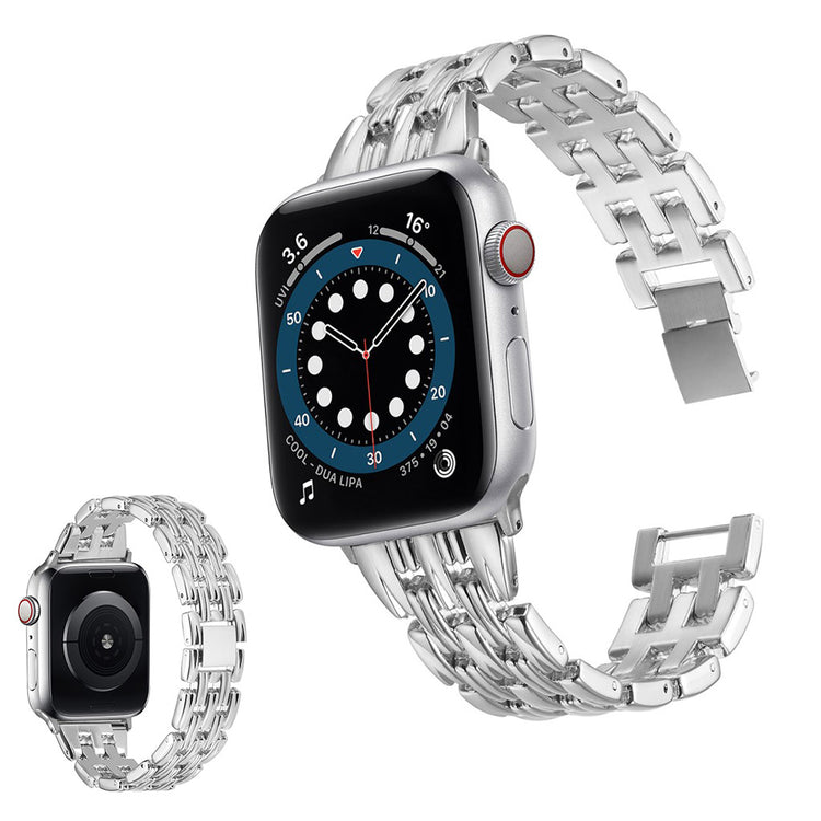 Smuk Universal Apple Metal Rem - Sølv#serie_2
