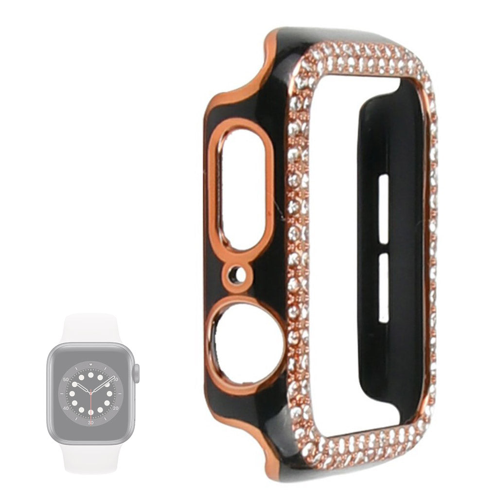 Universal Apple  Plastik og Rhinsten Bumper  - Sort#serie_5