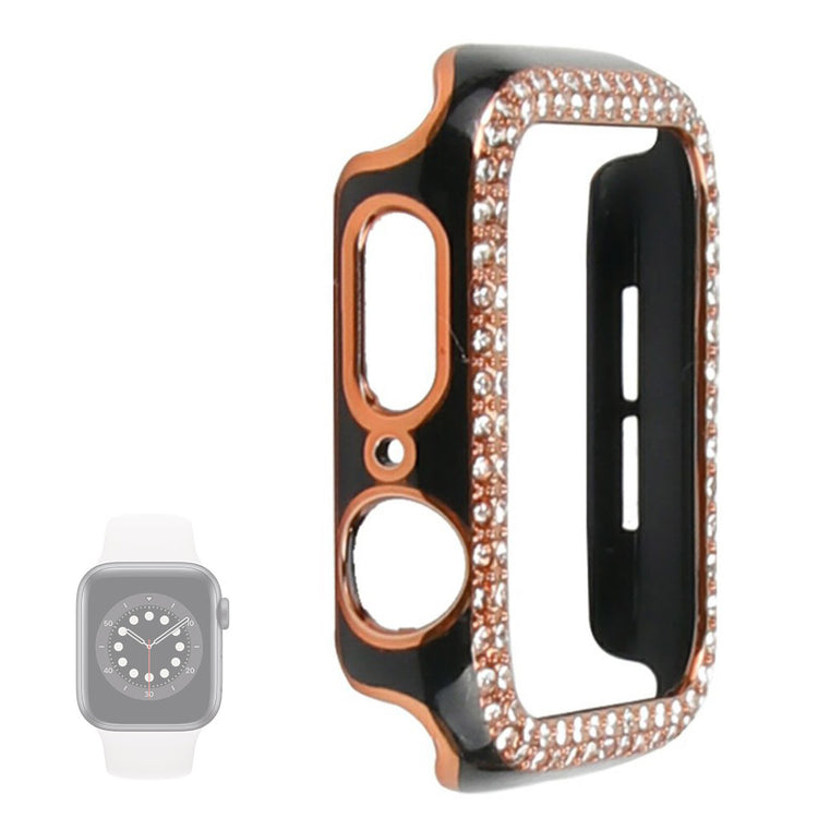 Universal Apple  Plastik og Rhinsten Bumper  - Sort#serie_5