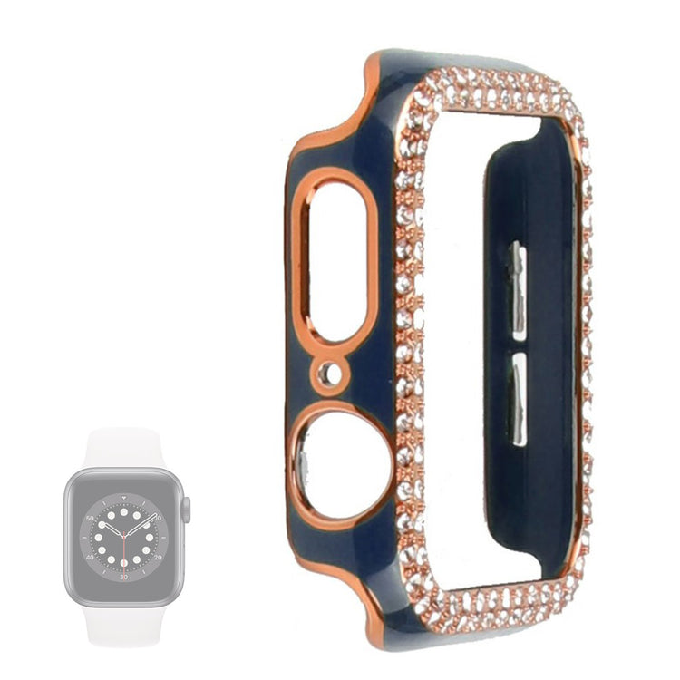 Universal Apple  Plastik og Rhinsten Bumper  - Blå#serie_9