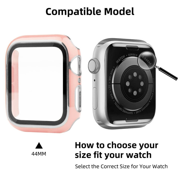 Meget Flot Universal Apple Cover med Skærmbeskytter i Plastik og Hærdet Glas - Pink#serie_5