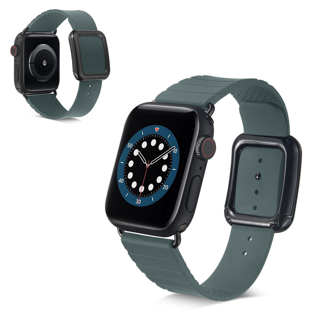 Helt vildt kønt Universal Apple Silikone Rem - Grøn#serie_4