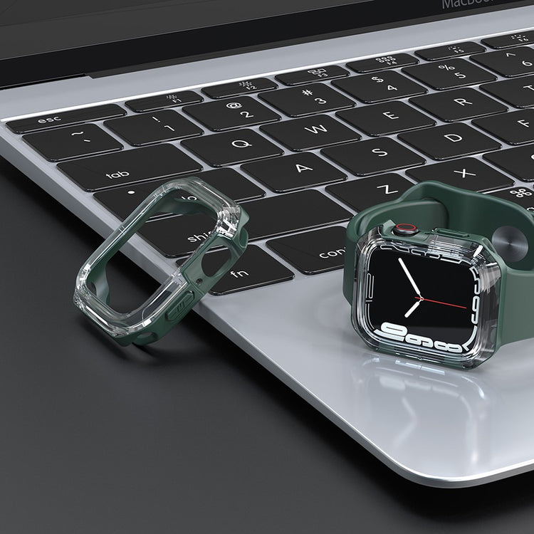 Universal Apple Gennemsigtig Silikone Bumper  - Grøn#serie_1