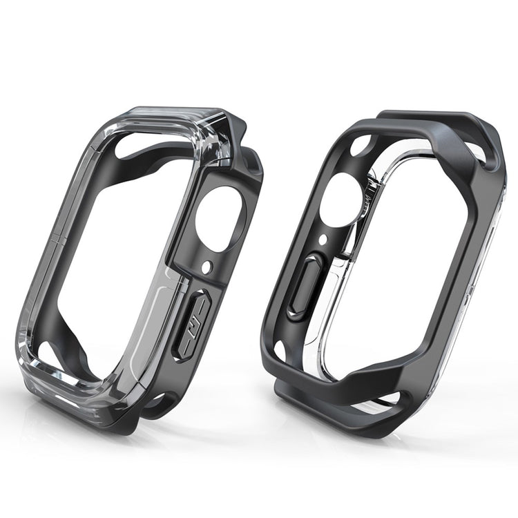 Universal Apple Gennemsigtig Silikone Bumper  - Sort#serie_2