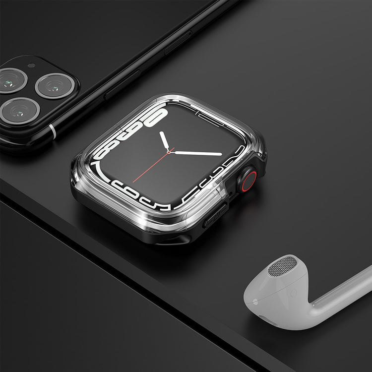 Universal Apple Gennemsigtig Silikone Bumper  - Sort#serie_3