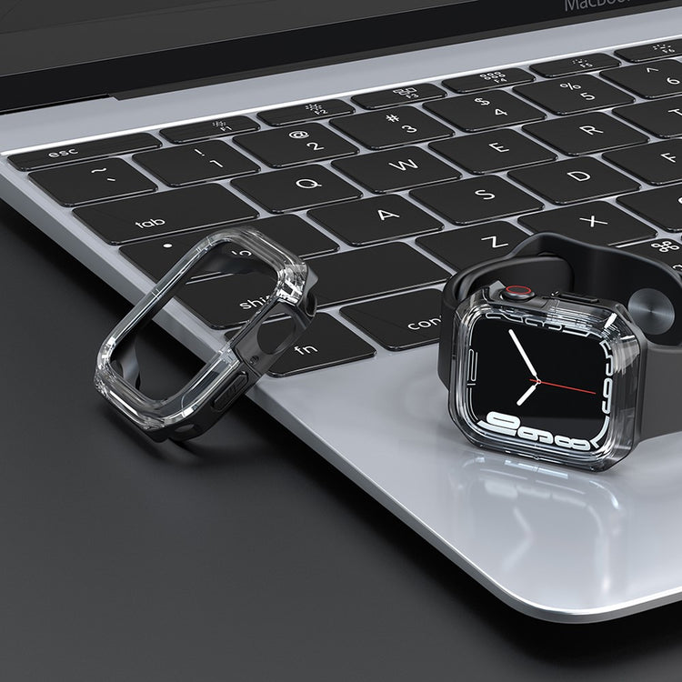 Universal Apple Gennemsigtig Silikone Bumper  - Sort#serie_3