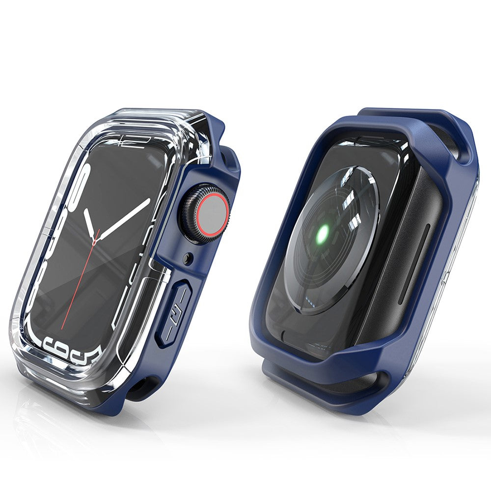Universal Apple Gennemsigtig Silikone Bumper  - Blå#serie_4