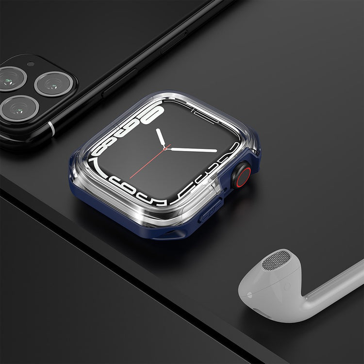 Universal Apple Gennemsigtig Silikone Bumper  - Blå#serie_4