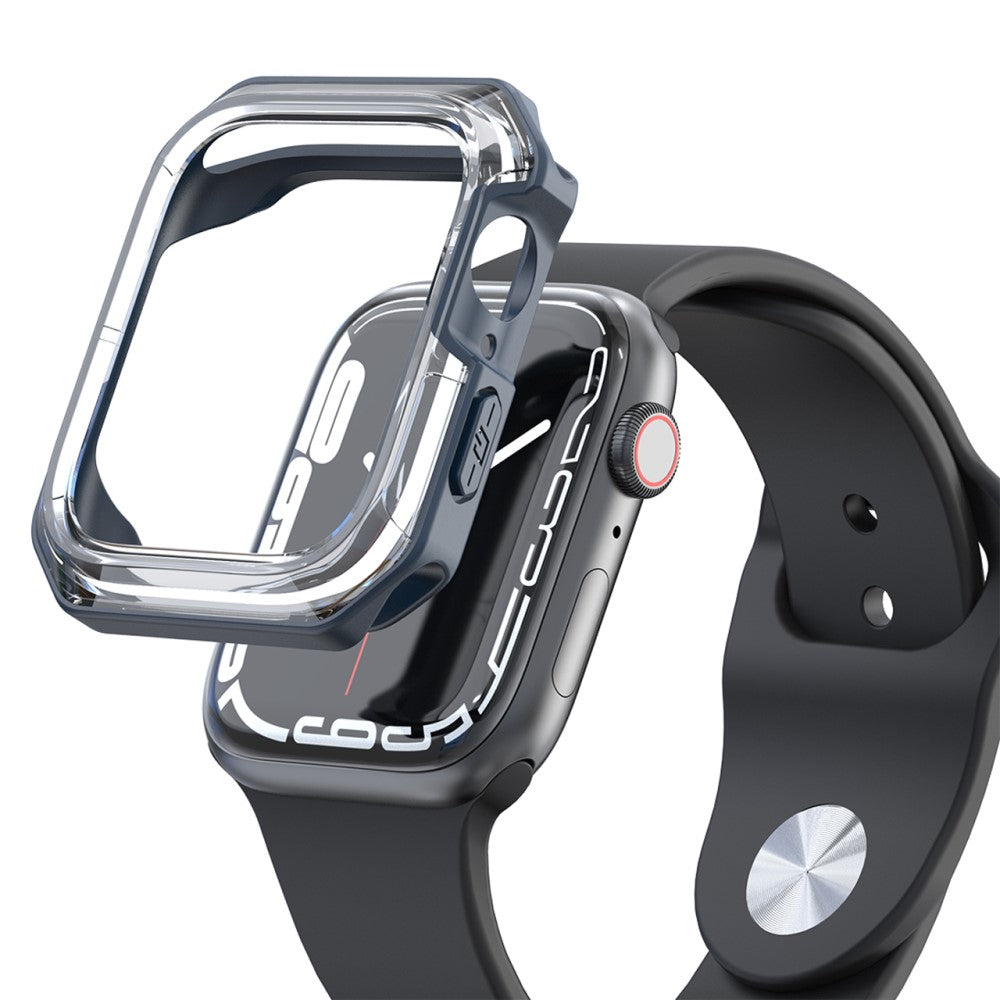 Universal Apple Gennemsigtig Silikone Bumper  - Blå#serie_5