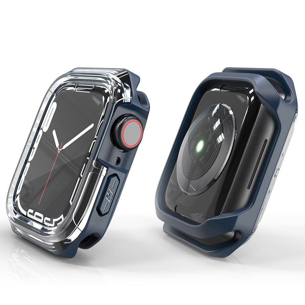 Universal Apple Gennemsigtig Silikone Bumper  - Blå#serie_5