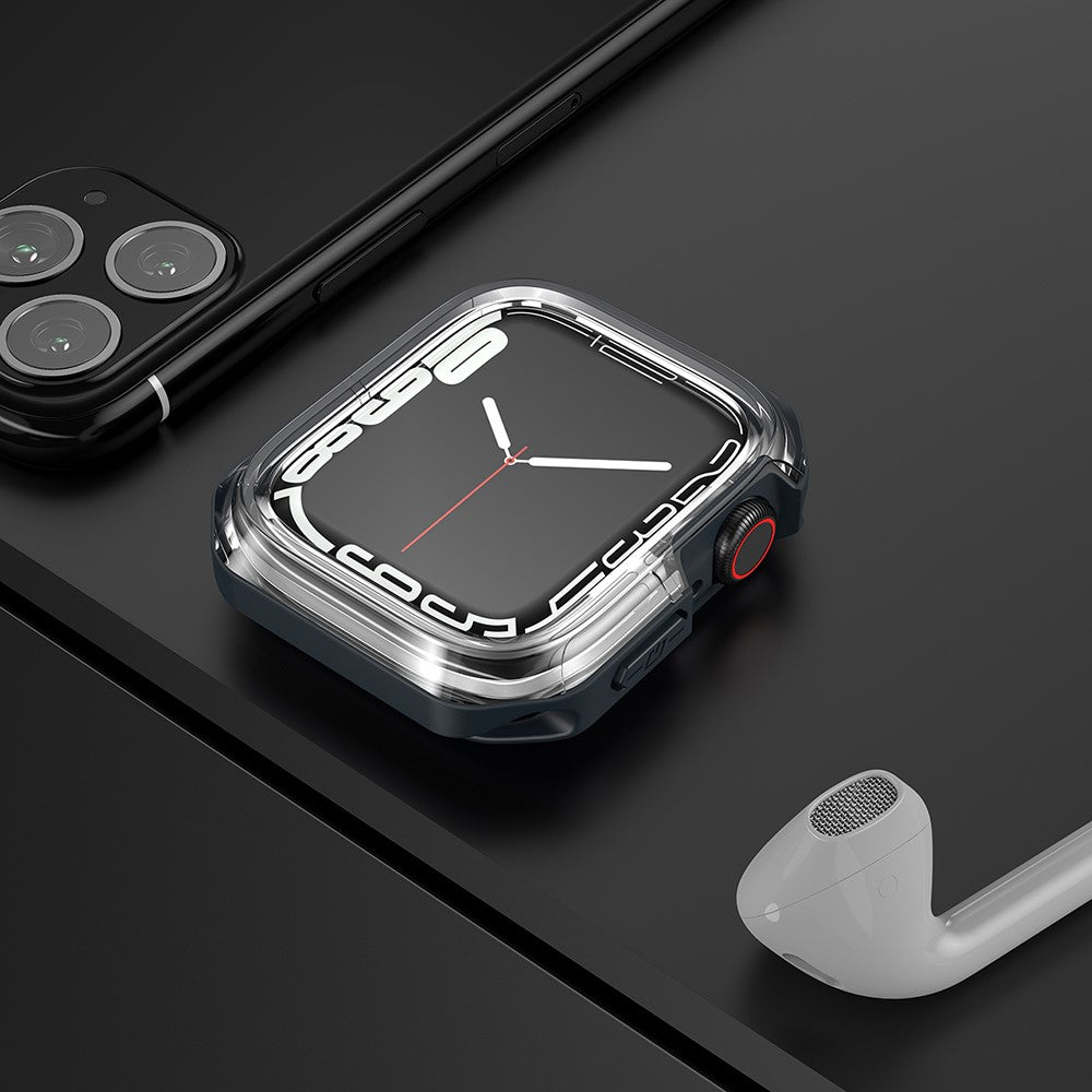 Universal Apple Gennemsigtig Silikone Bumper  - Blå#serie_5