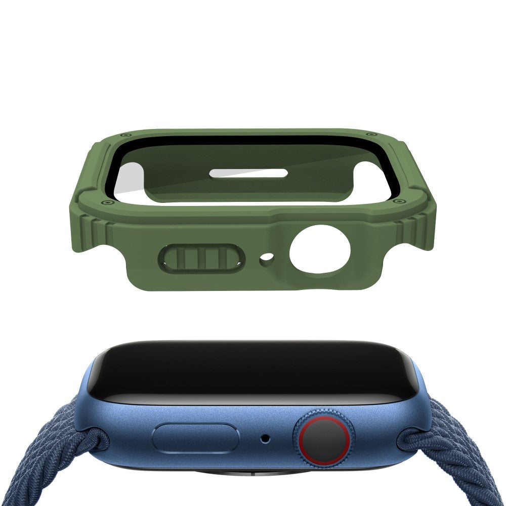 Mega Fed Universal Apple Cover med Skærmbeskytter i Plastik og Hærdet Glas - Grøn#serie_3