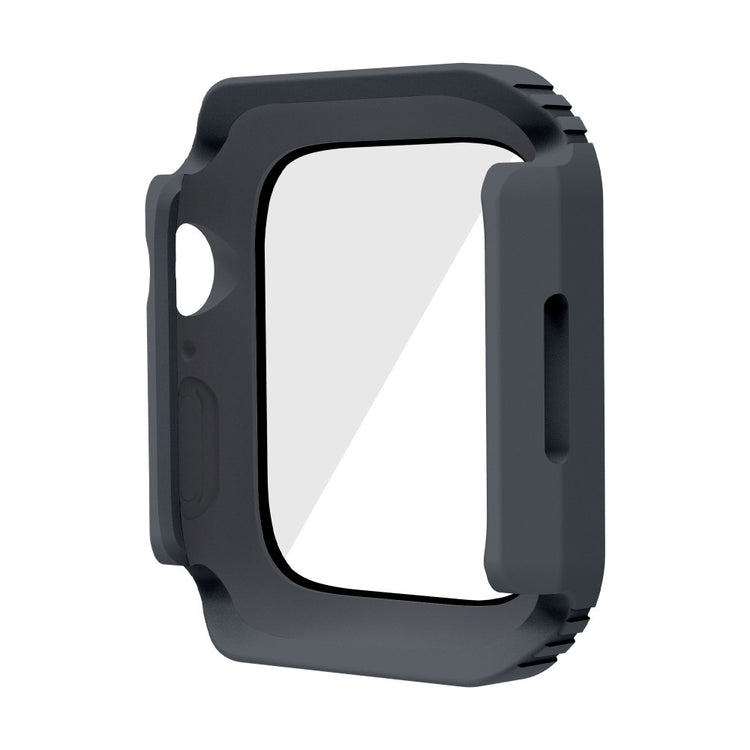 Mega Fed Universal Apple Cover med Skærmbeskytter i Plastik og Hærdet Glas - Sølv#serie_4