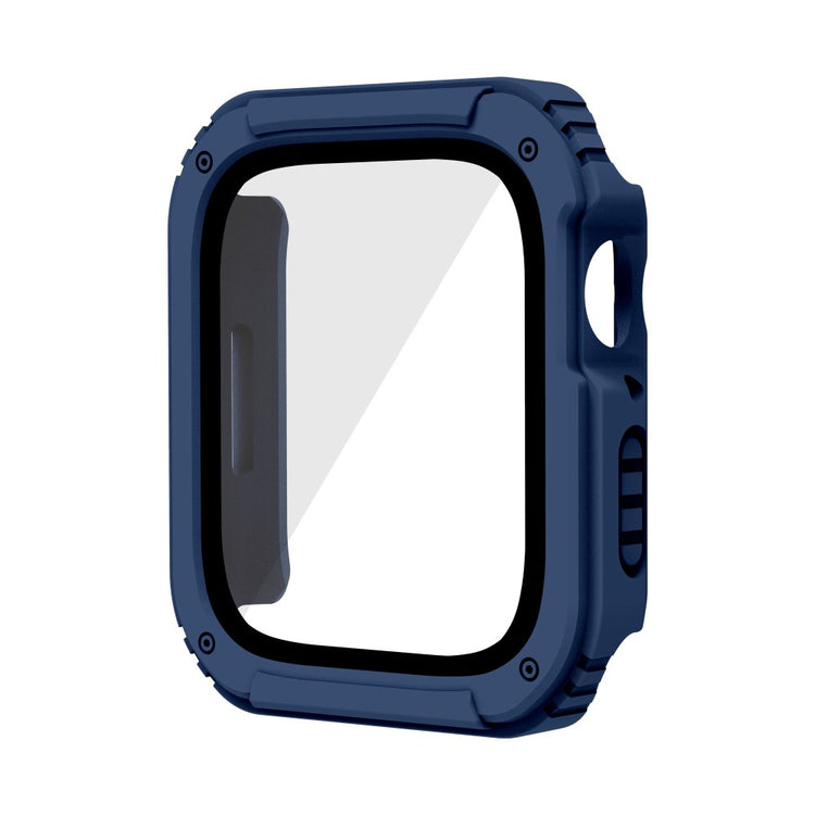 Mega Fed Universal Apple Cover med Skærmbeskytter i Plastik og Hærdet Glas - Blå#serie_5