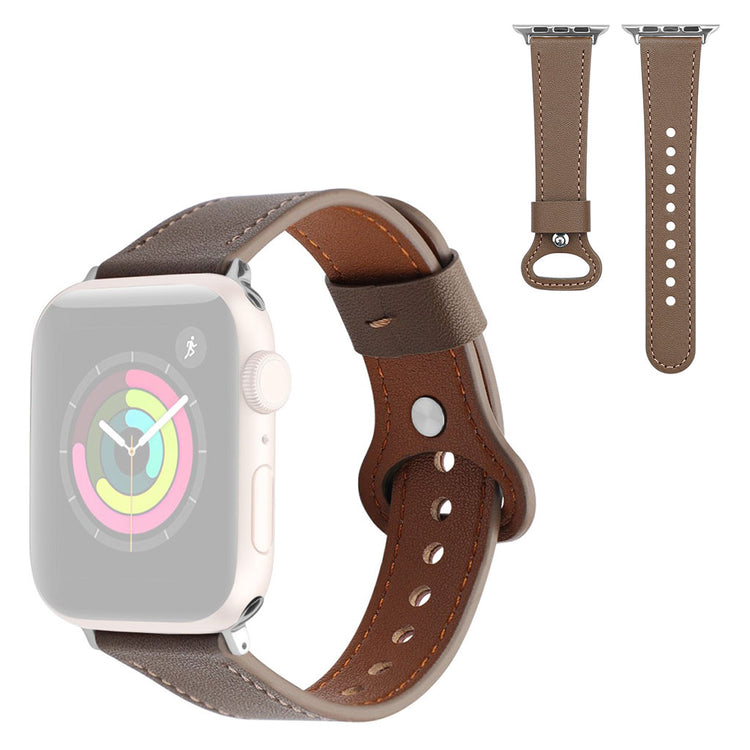 Vildt cool Universal Apple Ægte læder Rem - Brun#serie_4