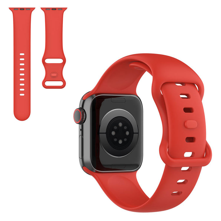 Helt vildt fint Universal Apple Silikone Rem - Størrelse: S - Rød#serie_10
