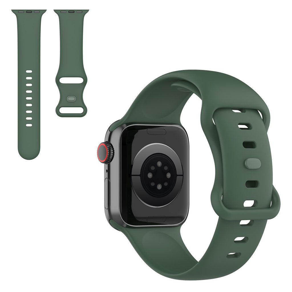 Helt vildt fint Universal Apple Silikone Rem - Størrelse: S - Grøn#serie_2