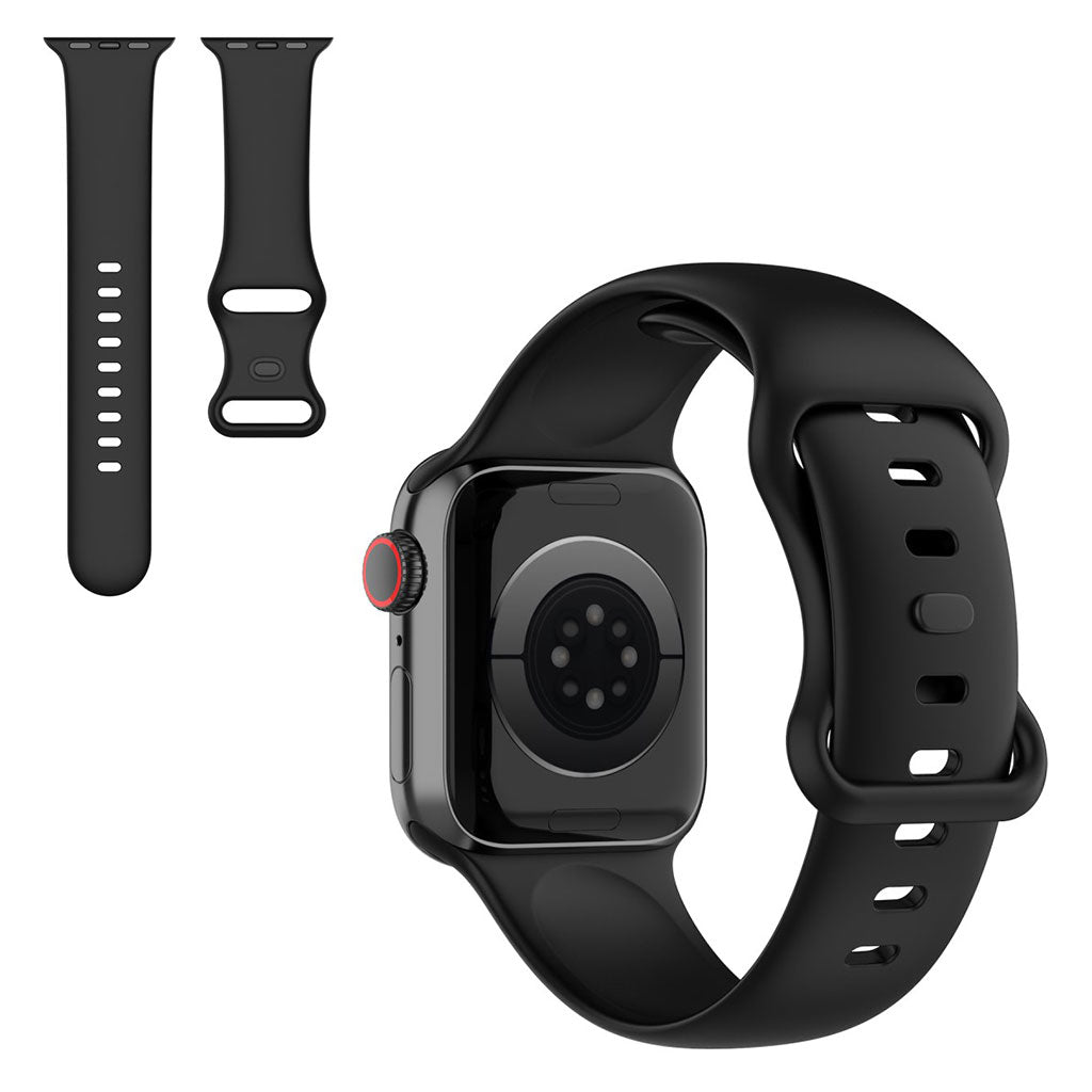 Helt vildt fint Universal Apple Silikone Rem - Størrelse: S - Sort#serie_5