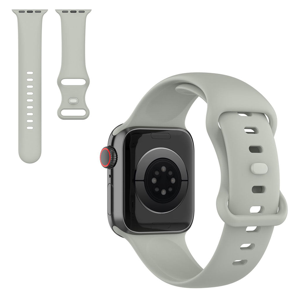 Helt vildt fint Universal Apple Silikone Rem - Størrelse: S - Sølv#serie_9