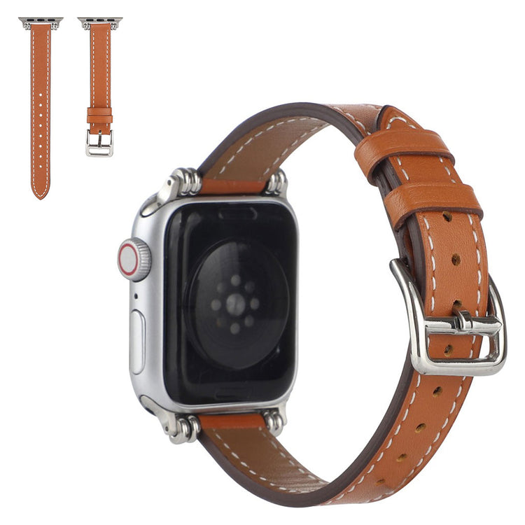 Rigtigt smuk Universal Apple Kunstlæder Rem - Brun#serie_4
