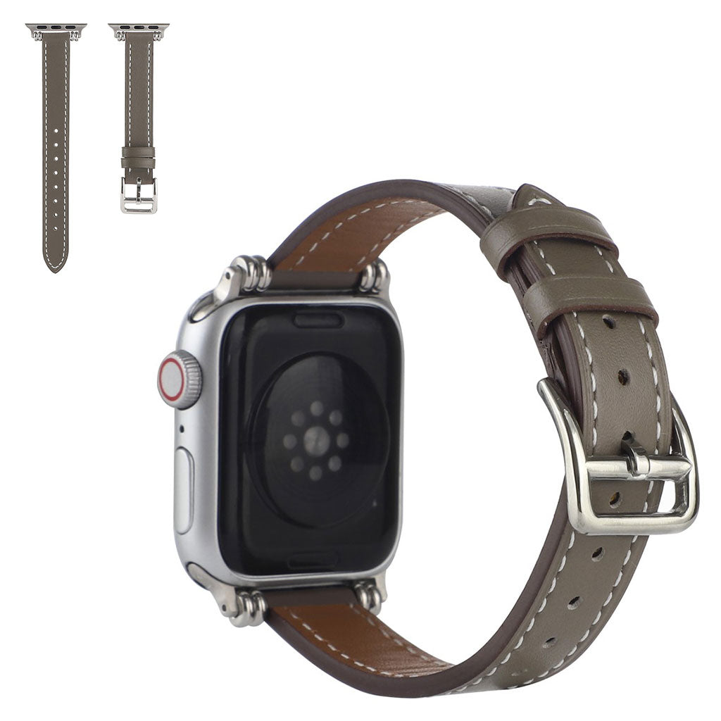 Rigtigt smuk Universal Apple Kunstlæder Rem - Sølv#serie_7