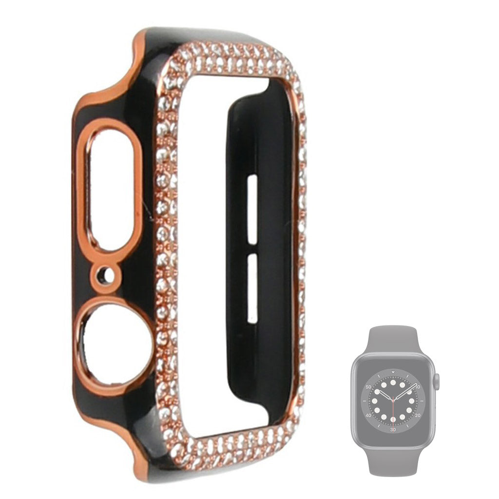Universal Apple  Plastik og Rhinsten Bumper  - Sort#serie_5