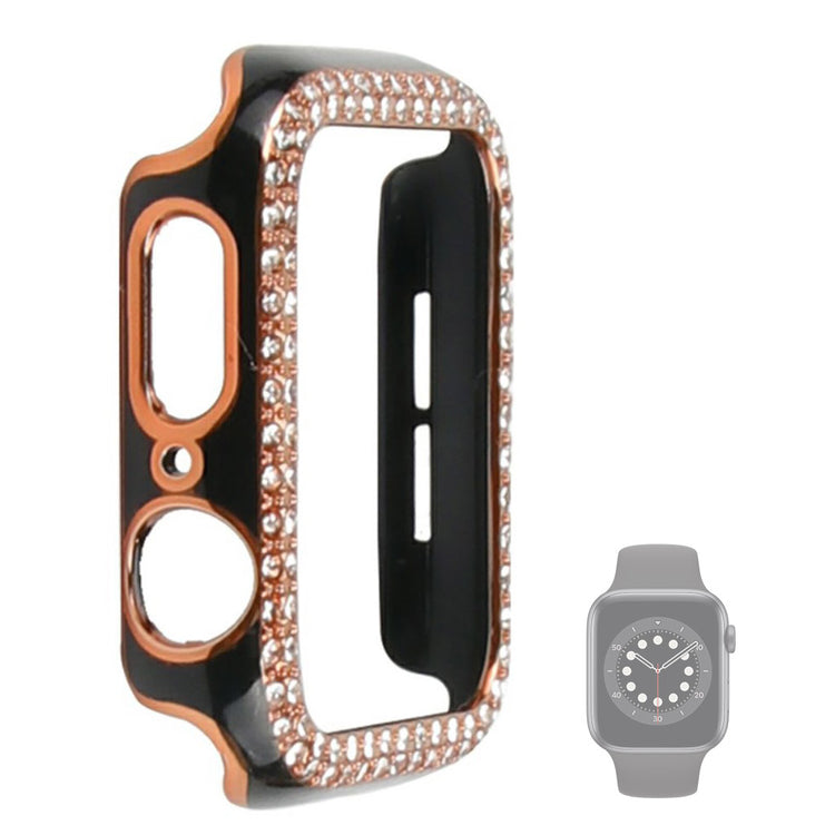 Universal Apple  Plastik og Rhinsten Bumper  - Sort#serie_5