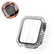 Mega Fashionable Apple Smartwatch Universel Cover with Screen Protector in Plastic, Rhinestone and Tempered Glass