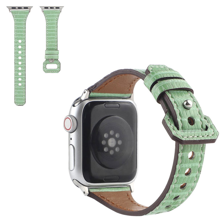 Meget fed Universal Apple Ægte læder Rem - Grøn#serie_3