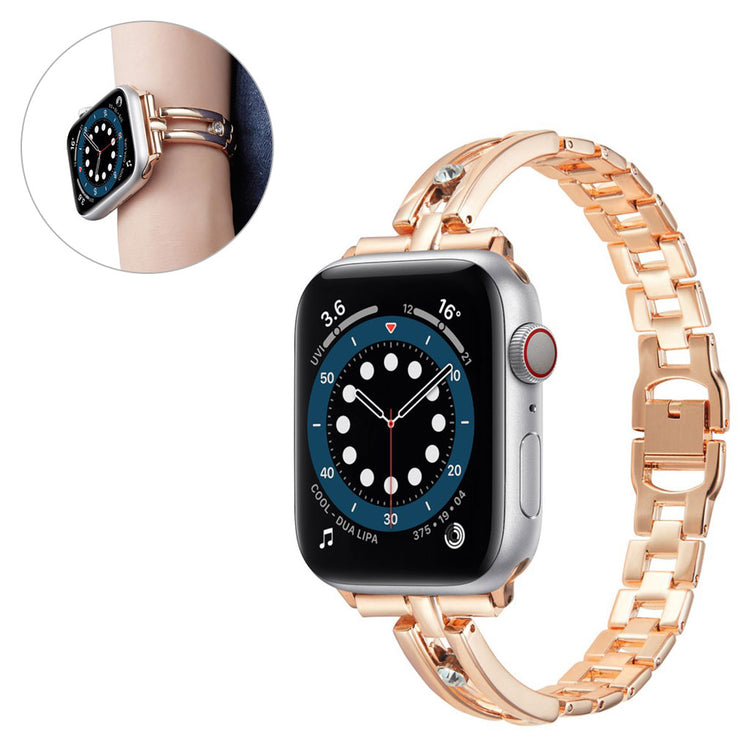 Helt vildt fantastisk Universal Apple Metal og Rhinsten Rem - Pink#serie_1