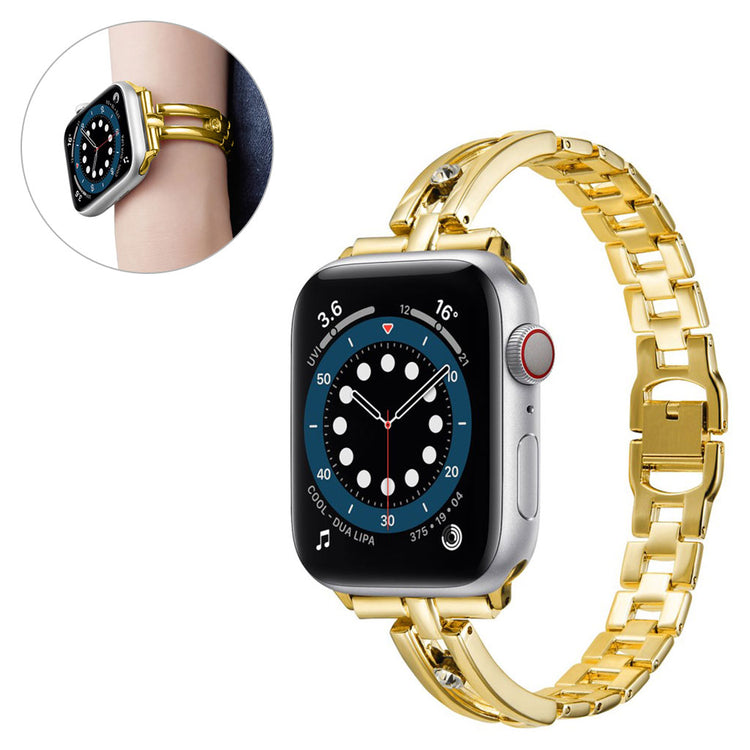Helt vildt fantastisk Universal Apple Metal og Rhinsten Rem - Guld#serie_4
